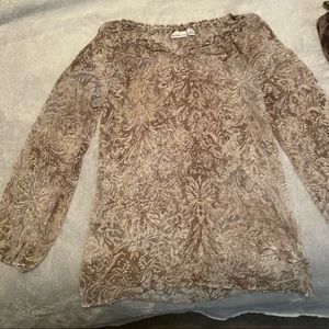 Womens Liz Claiborne Sheer Blouse